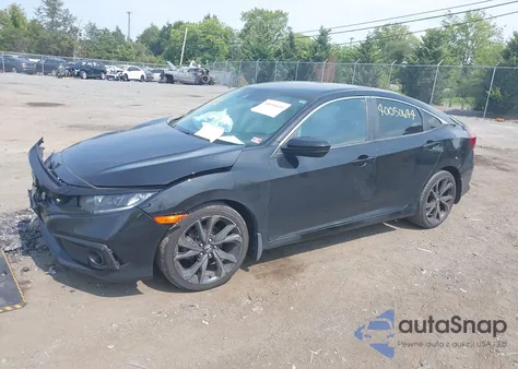 2019 Honda Civic Sport from USA, damaged, VIN 19XFC2F88KE024339